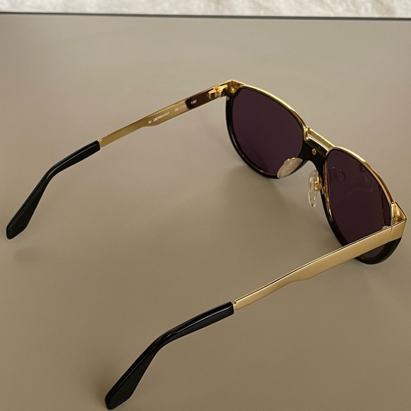 Vintage West Germany Brendel Sunglasses Black Gold Model 8507 - Picture 9 of 10